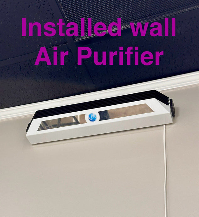 Installed wall air purifier Biosfera  in a beauty salon